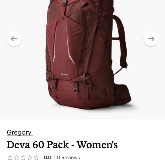 Gregory Deva Ruby Red Backpack - Picture 4 of 4